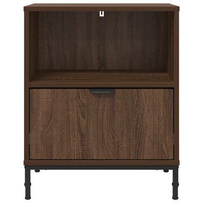 Bedside Cabinet 2 pcs Brown oak 49 x 36 x 61 cm Engineered wood