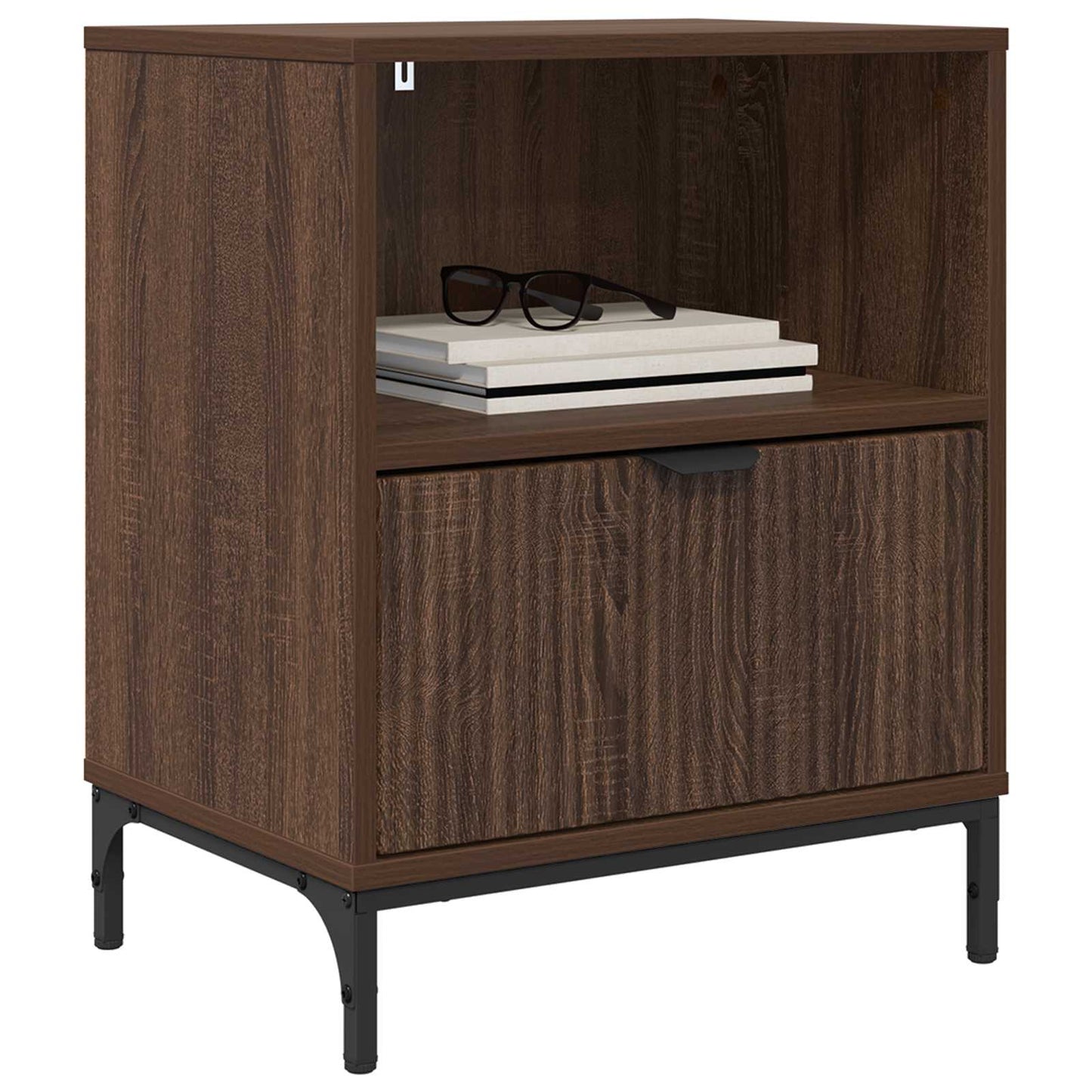 Bedside Cabinet 2 pcs Brown oak 49 x 36 x 61 cm Engineered wood