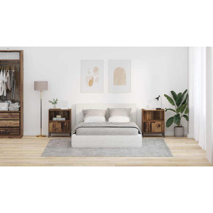 Bedside Cabinet 2 pcs Old wood 49 x 36 x 61 cm Engineered wood