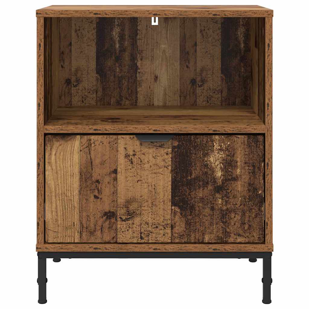 Bedside Cabinet 2 pcs Old wood 49 x 36 x 61 cm Engineered wood