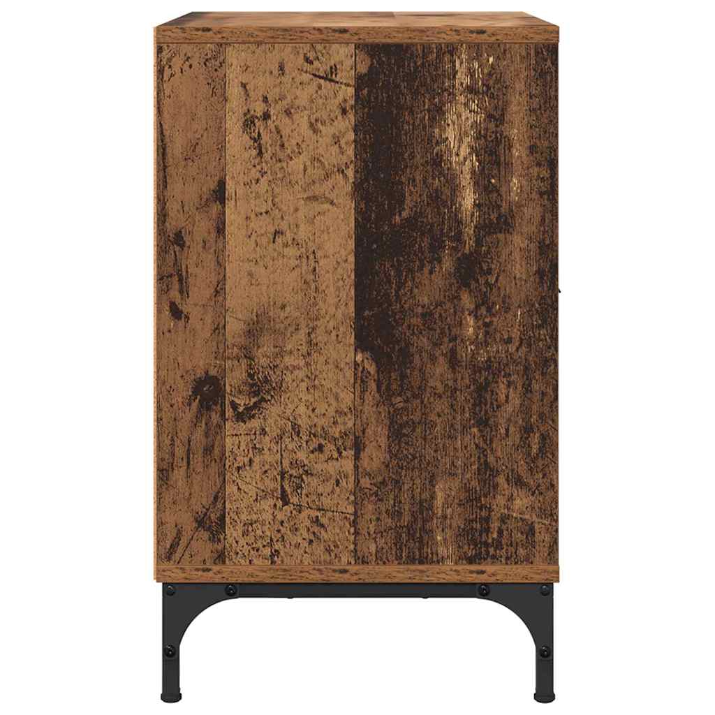 Bedside Cabinet 2 pcs Old wood 49 x 36 x 61 cm Engineered wood