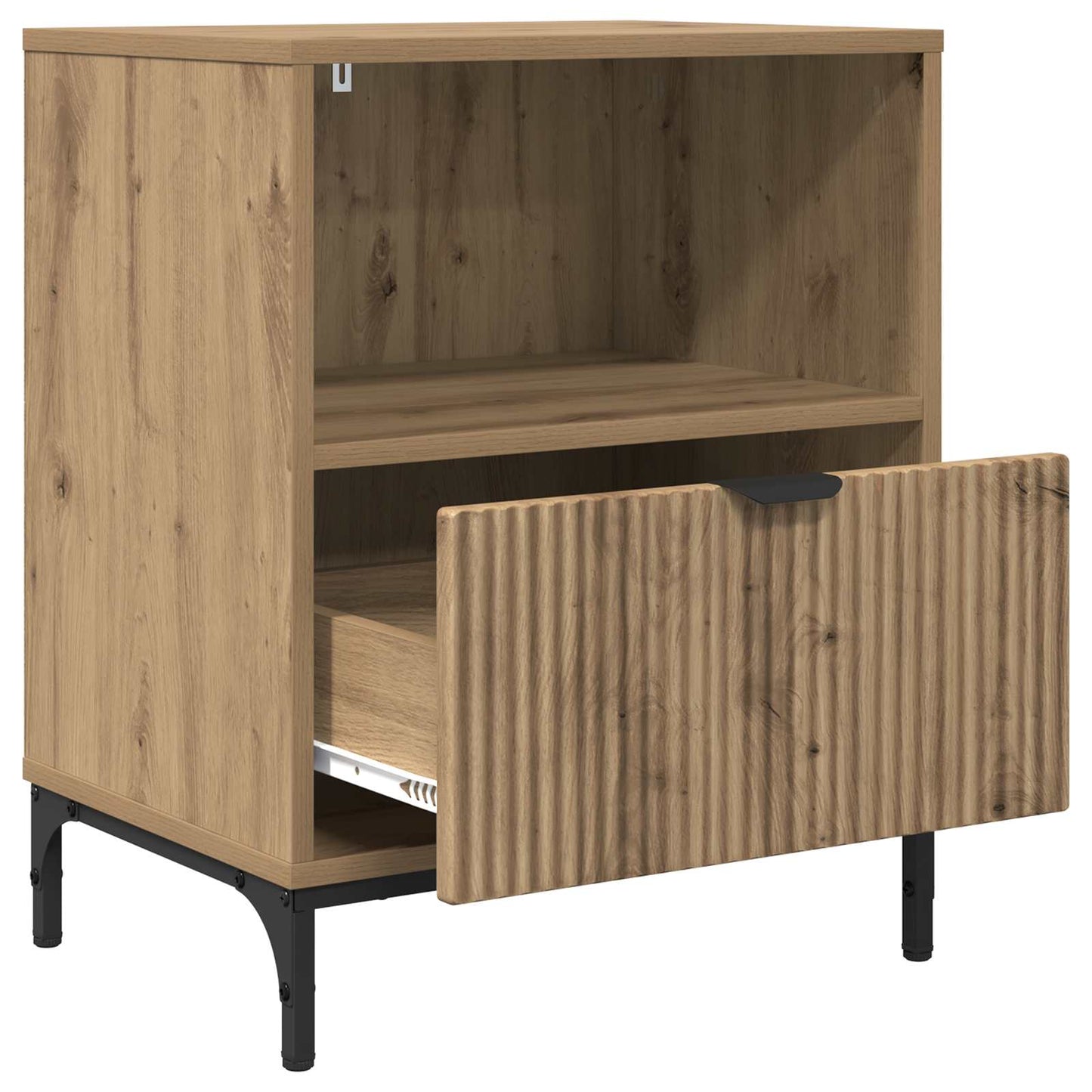 Bedside Cabinet with Drawer 2 pcs Artisan oak 49 x 36 x 61 cm