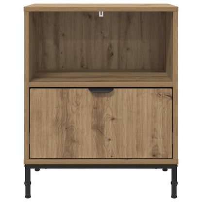 Bedside Cabinet with Drawer 2 pcs Artisan oak 49 x 36 x 61 cm