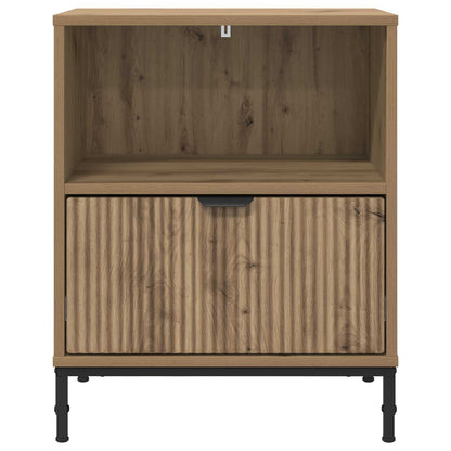 Bedside Cabinet with Drawer 2 pcs Artisan oak 49 x 36 x 61 cm