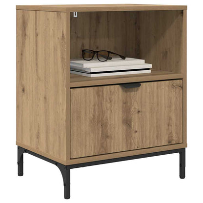 Bedside Cabinet with Drawer 2 pcs Artisan oak 49 x 36 x 61 cm