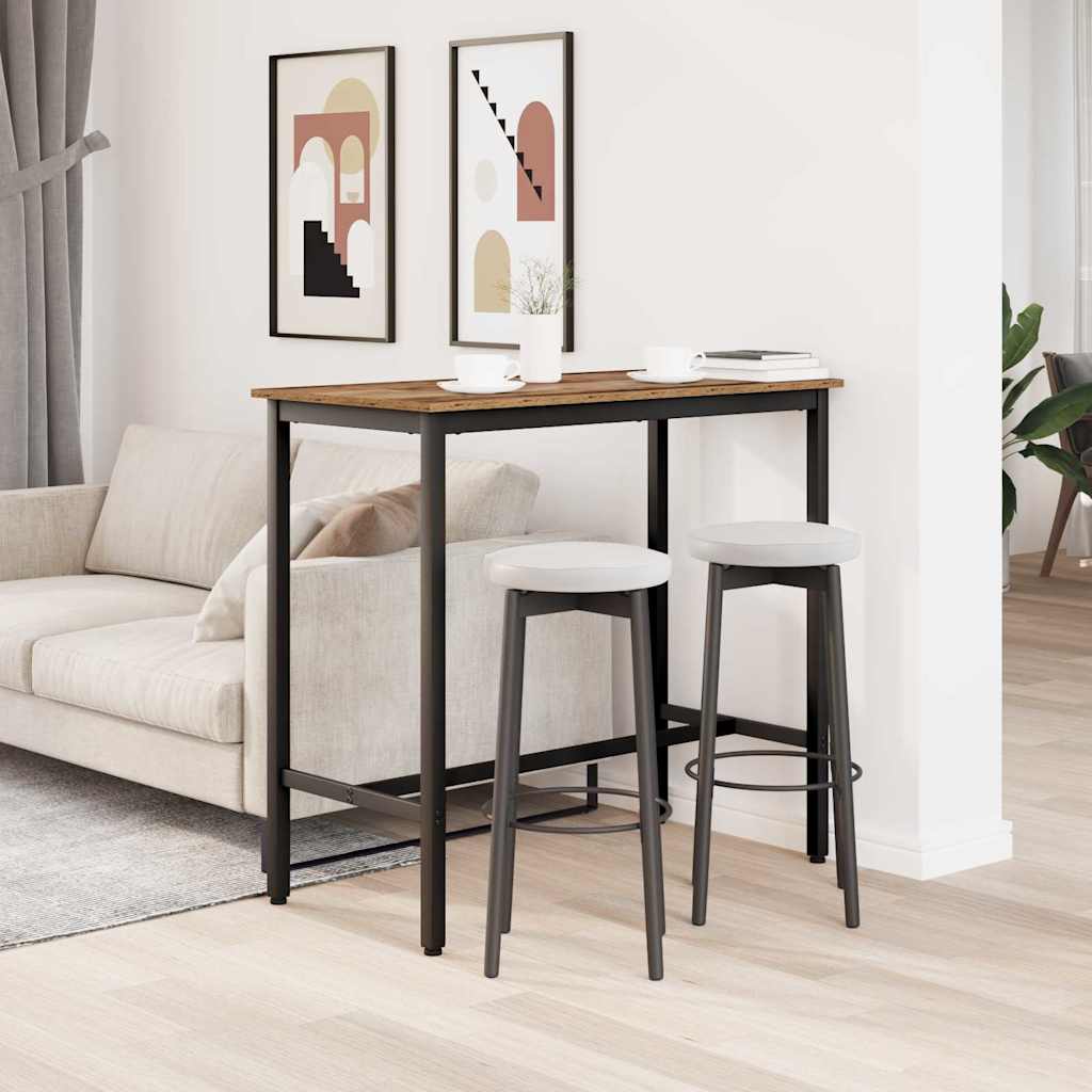 Table Old Wood 100 x 50 x 90.5 cm Engineered Wood and Steel