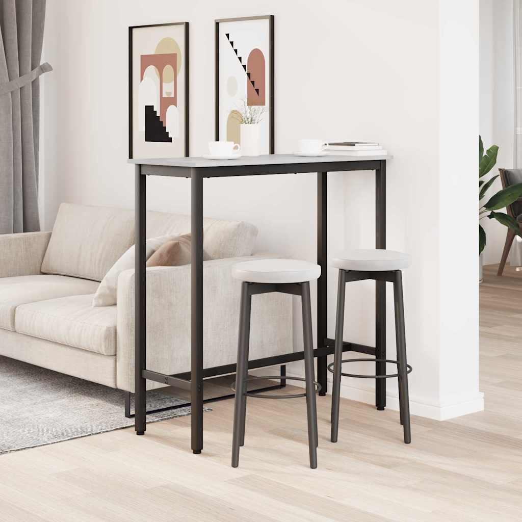 Table Grey Sonoma 100 x 40 x 100.5 cm Engineered Wood and Steel