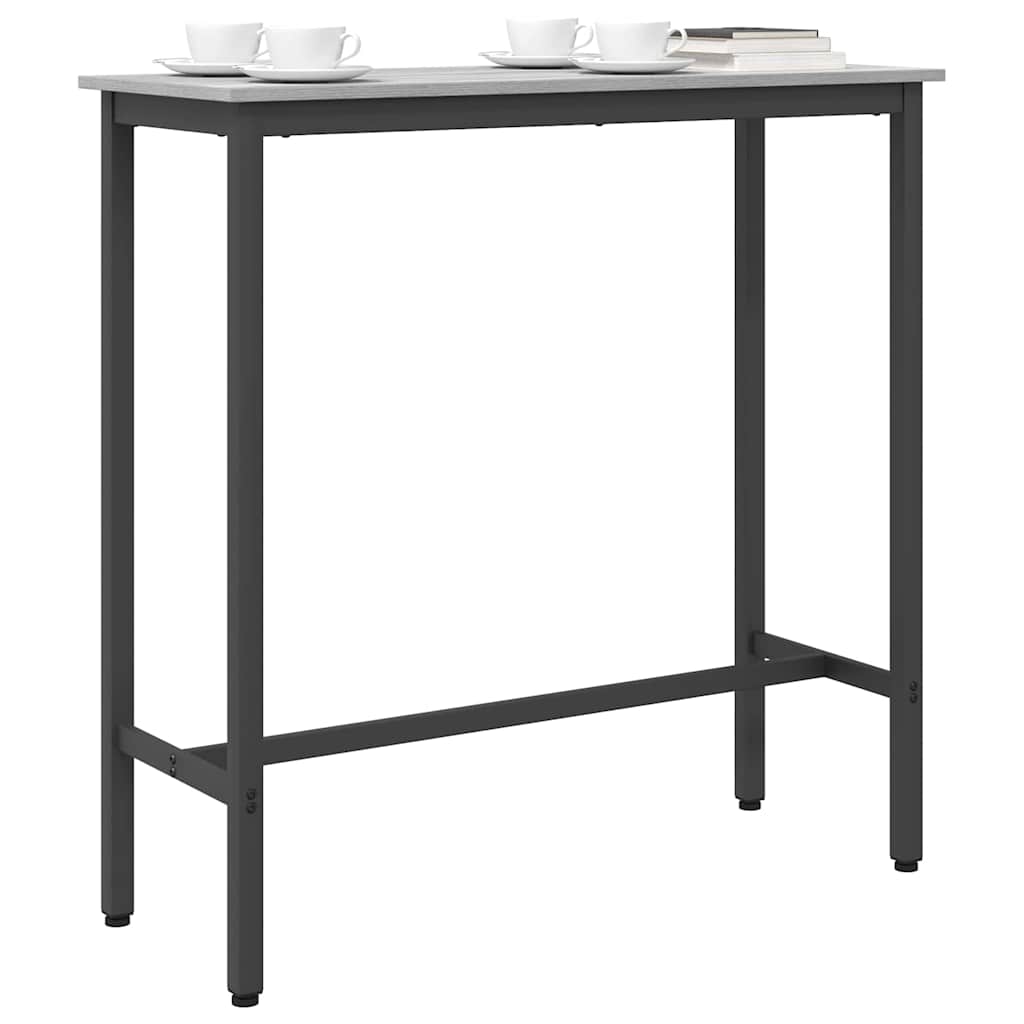 Table Grey Sonoma 100 x 40 x 100.5 cm Engineered Wood and Steel