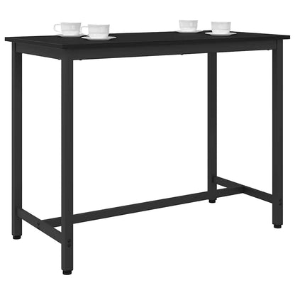 Table Black Oak 100 x 50 x 76.5 cm Engineered Wood and Steel