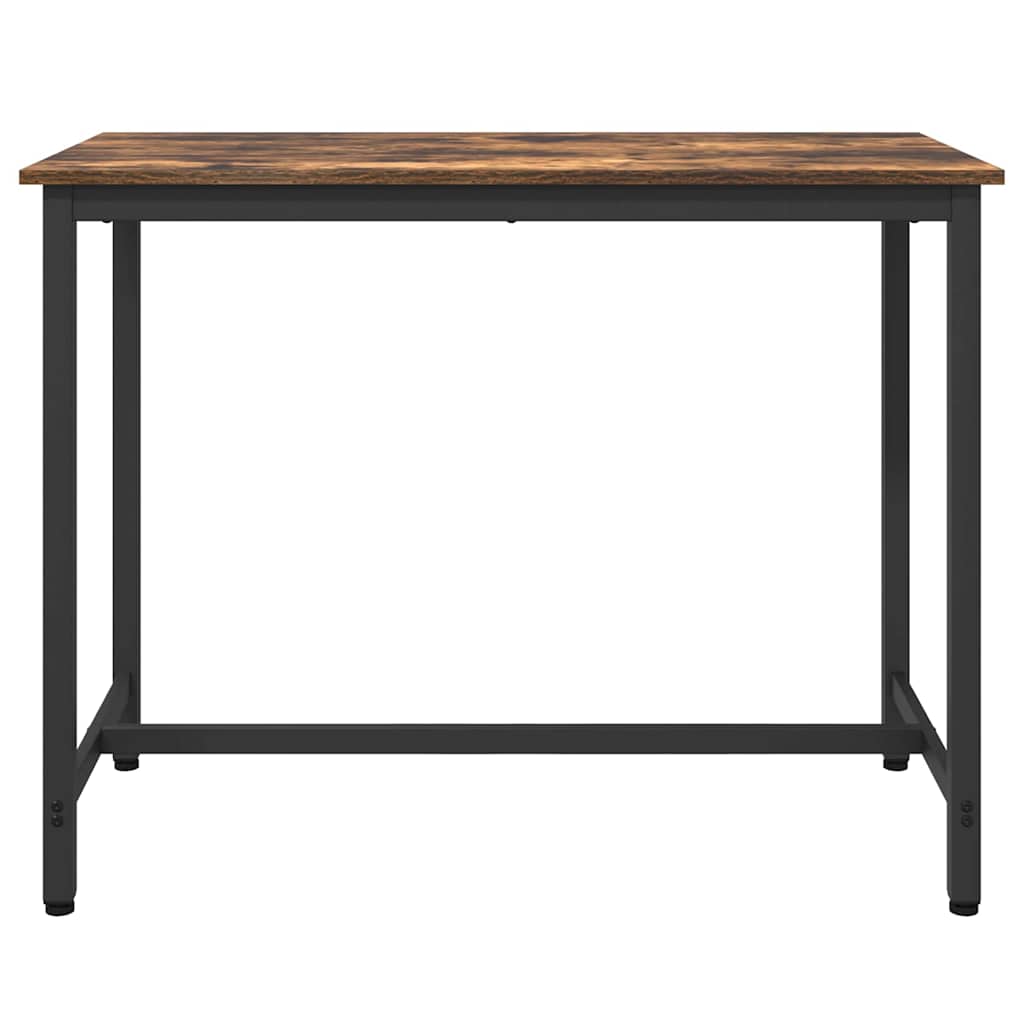 Table Smoked Oak 100 x 50 x 76.5 cm Engineered Wood and Steel