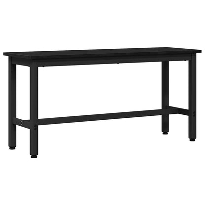 Dining Bench 2 pcs Black Oak 100 x 32.5 x 48.5 cm