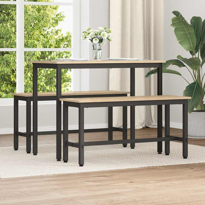Dining Bench 2 pcs Sonoma Oak 100 x 32.5 x 48.5 cm