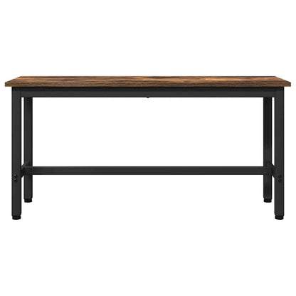 Dining Bench Smoked Oak 100 x 32.5 x 48.5 cm