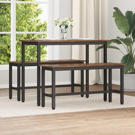 Dining Bench 2 pcs 100 x 32.5 x 48.5 cm