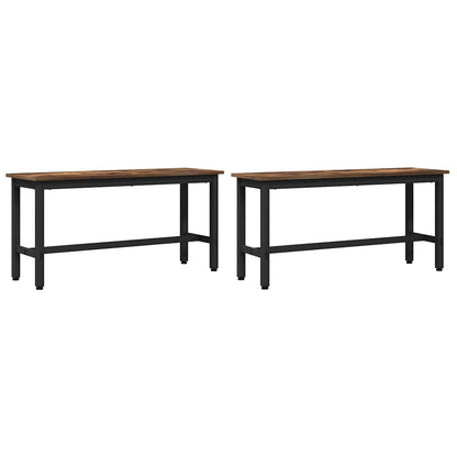 Dining Bench 2 pcs 100 x 32.5 x 48.5 cm