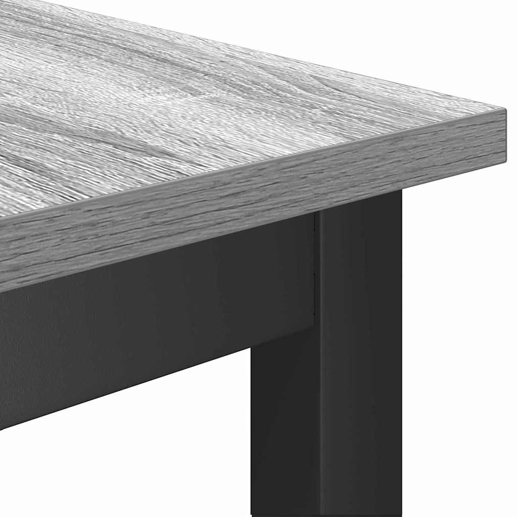 Dining Bench 2 pcs Grey Sonoma 100 x 32.5 x 48.5 cm