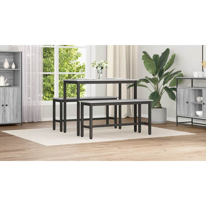 Dining Bench 2 pcs Grey Sonoma 100 x 32.5 x 48.5 cm
