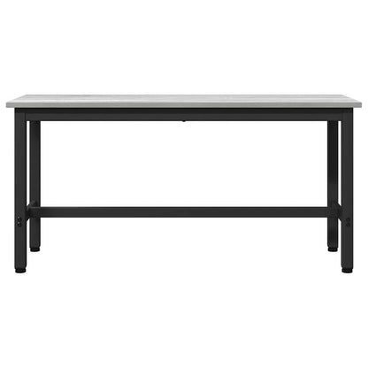 Dining Bench 2 pcs Grey Sonoma 100 x 32.5 x 48.5 cm