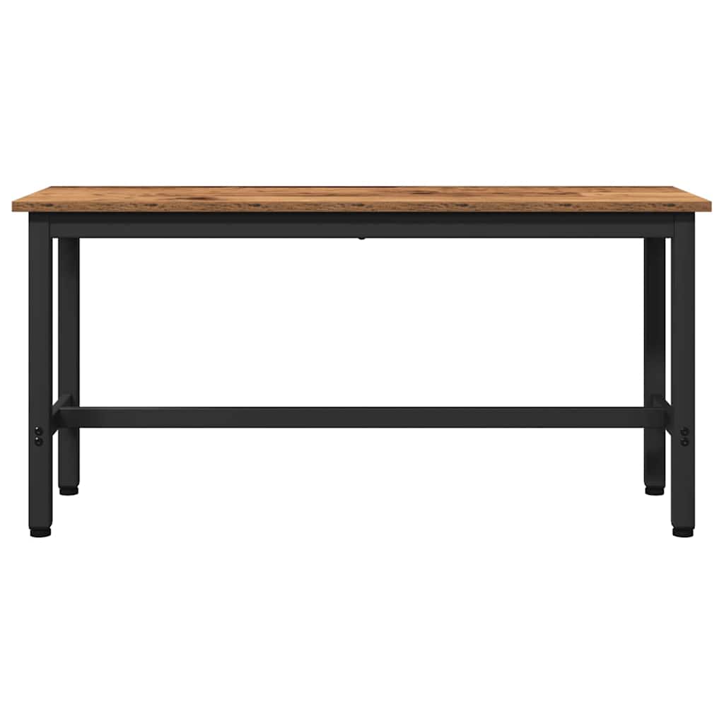 Dining Bench 2 pcs Old Wood 100 x 32.5 x 48.5 cm