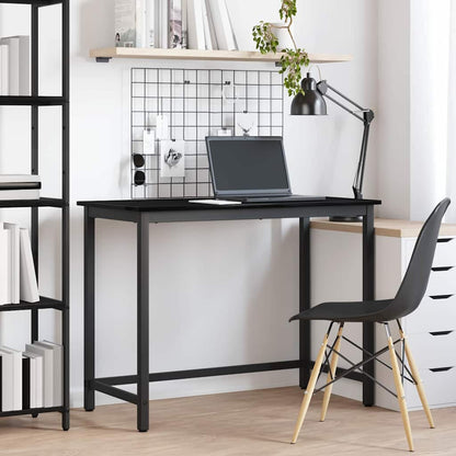 Table Black Oak 80 x 50 x 76.5 cm Engineered Wood and Steel