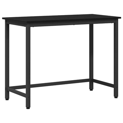 Table Black Oak 80 x 50 x 76.5 cm Engineered Wood and Steel