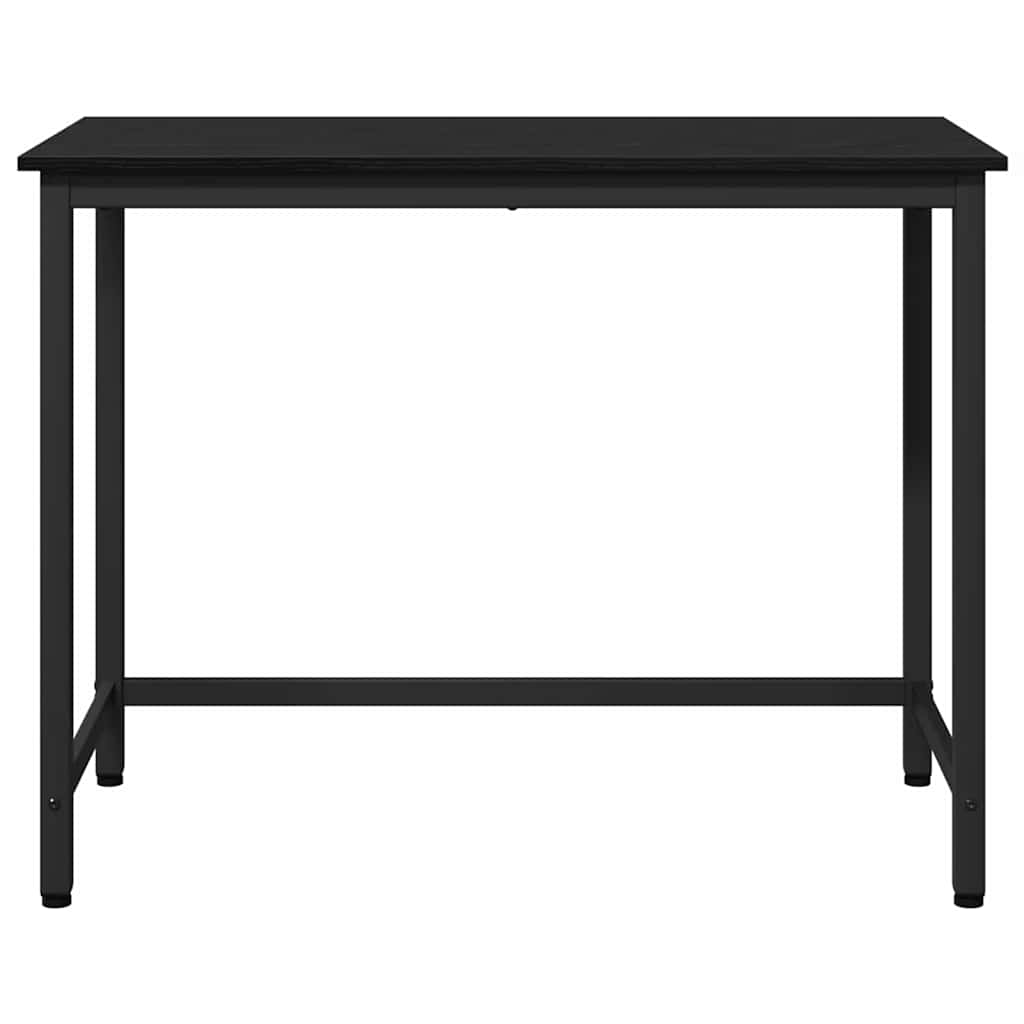 Table Black Oak 80 x 50 x 76.5 cm Engineered Wood and Steel