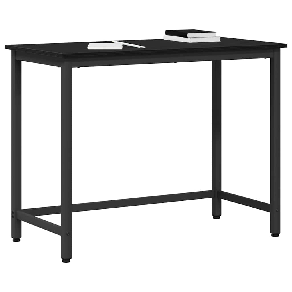 Table Black Oak 80 x 50 x 76.5 cm Engineered Wood and Steel