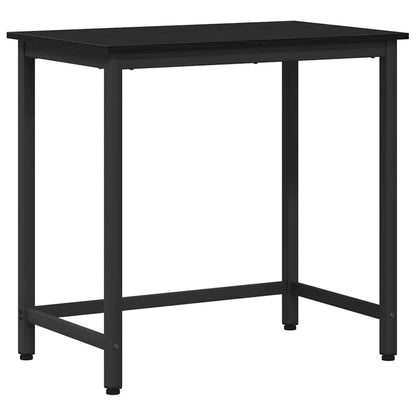 Table Black Oak 100 x 50 x 76.5 cm Engineered Wood and Steel