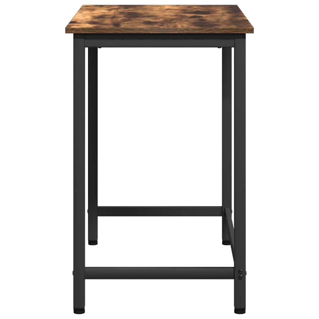 Table Smoked Oak 100 x 50 x 76.5 cm Engineered Wood and Steel