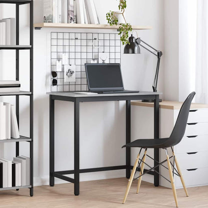 Table Grey Sonoma 100 x 50 x 76.5 cm Engineered Wood and Steel