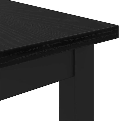 Table Black Oak 100 x 50 x 76.5 cm Engineered Wood and Steel