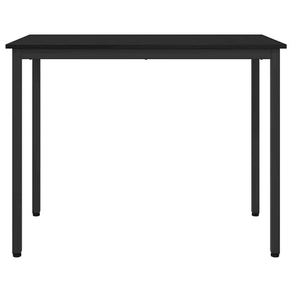 Table Black Oak 100 x 50 x 76.5 cm Engineered Wood and Steel