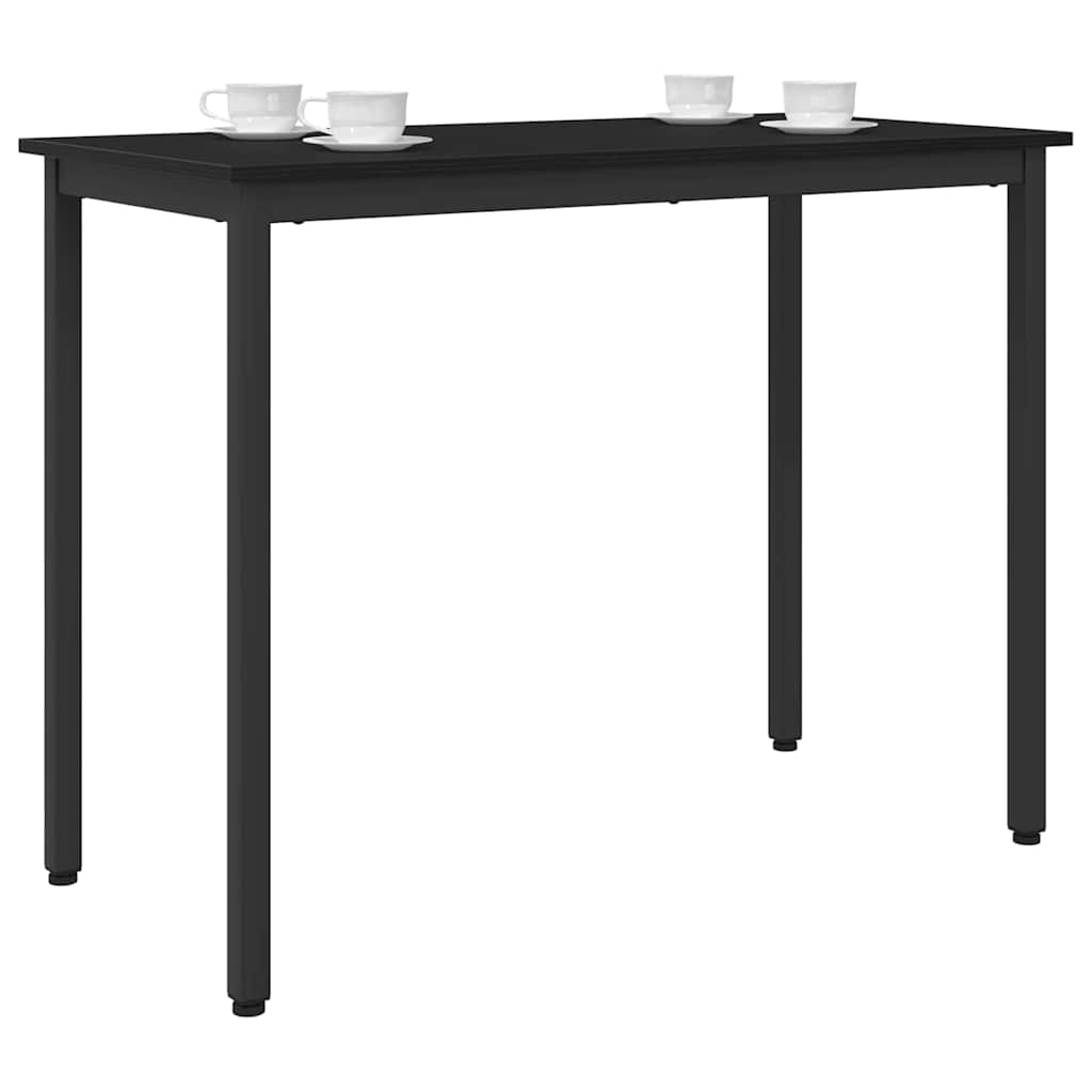 Table Black Oak 100 x 50 x 76.5 cm Engineered Wood and Steel
