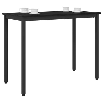 Table Black Oak 100 x 50 x 76.5 cm Engineered Wood and Steel