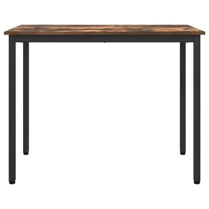 Table Smoked Oak 100 x 50 x 76.5 cm Engineered Wood and Steel