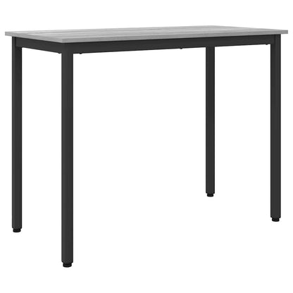 Table Grey Sonoma 100 x 50 x 76.5 cm Engineered Wood and Steel