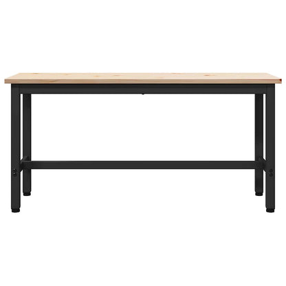 Dining Bench Natural 100 x 32.5 x 49 cm Solid pine wood