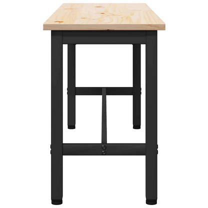 Dining Bench Natural 100 x 32.5 x 49 cm Solid pine wood