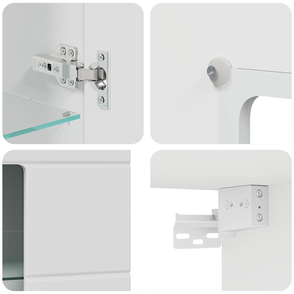 Wooden Cabinet White 50 x 29 x 100 cm Engineered Wood