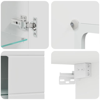 Wooden Cabinet White 50 x 29 x 100 cm Engineered Wood