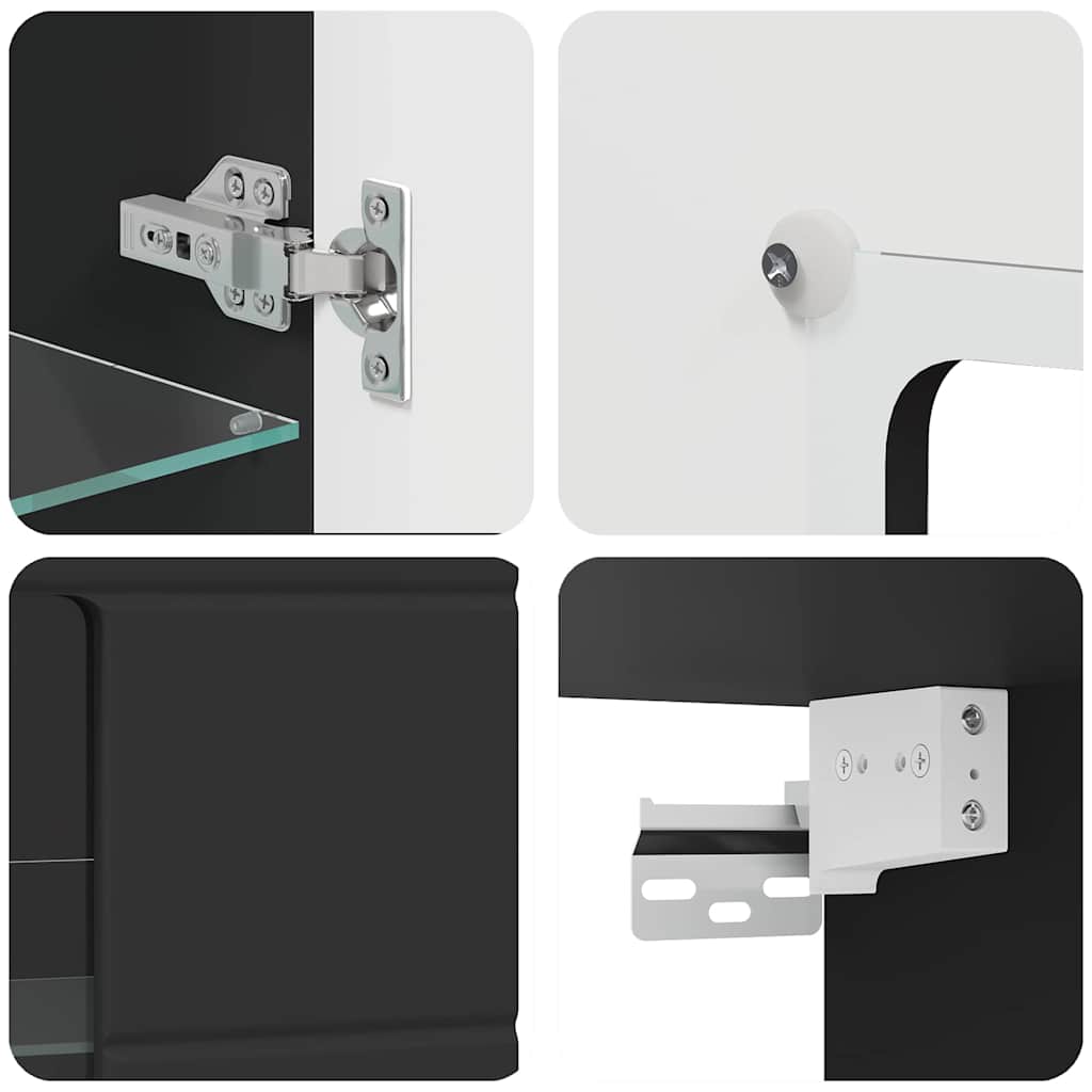 Wooden Cabinet Black 50 x 29 x 100 cm Engineered Wood