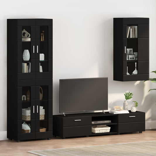 Wall-Mounted Cabinet FLORIN 50 x 29 x 100 cm Black