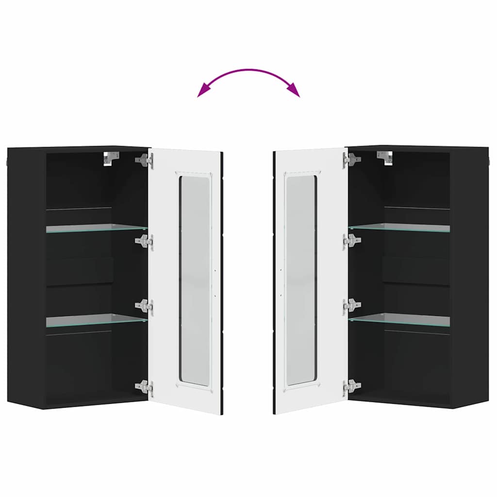 Wooden Cabinet Black 50 x 29 x 100 cm Engineered Wood