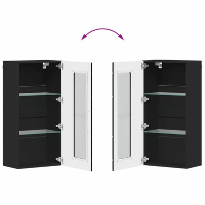 Wooden Cabinet Black 50 x 29 x 100 cm Engineered Wood