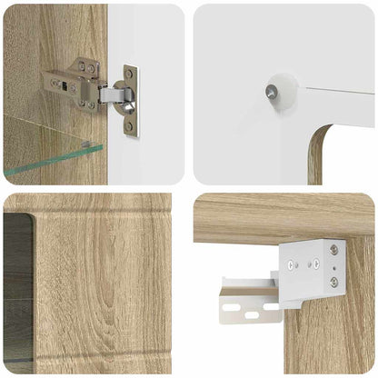 Wooden Cabinet Sonoma Oak 50 x 29 x 100 cm Engineered Wood