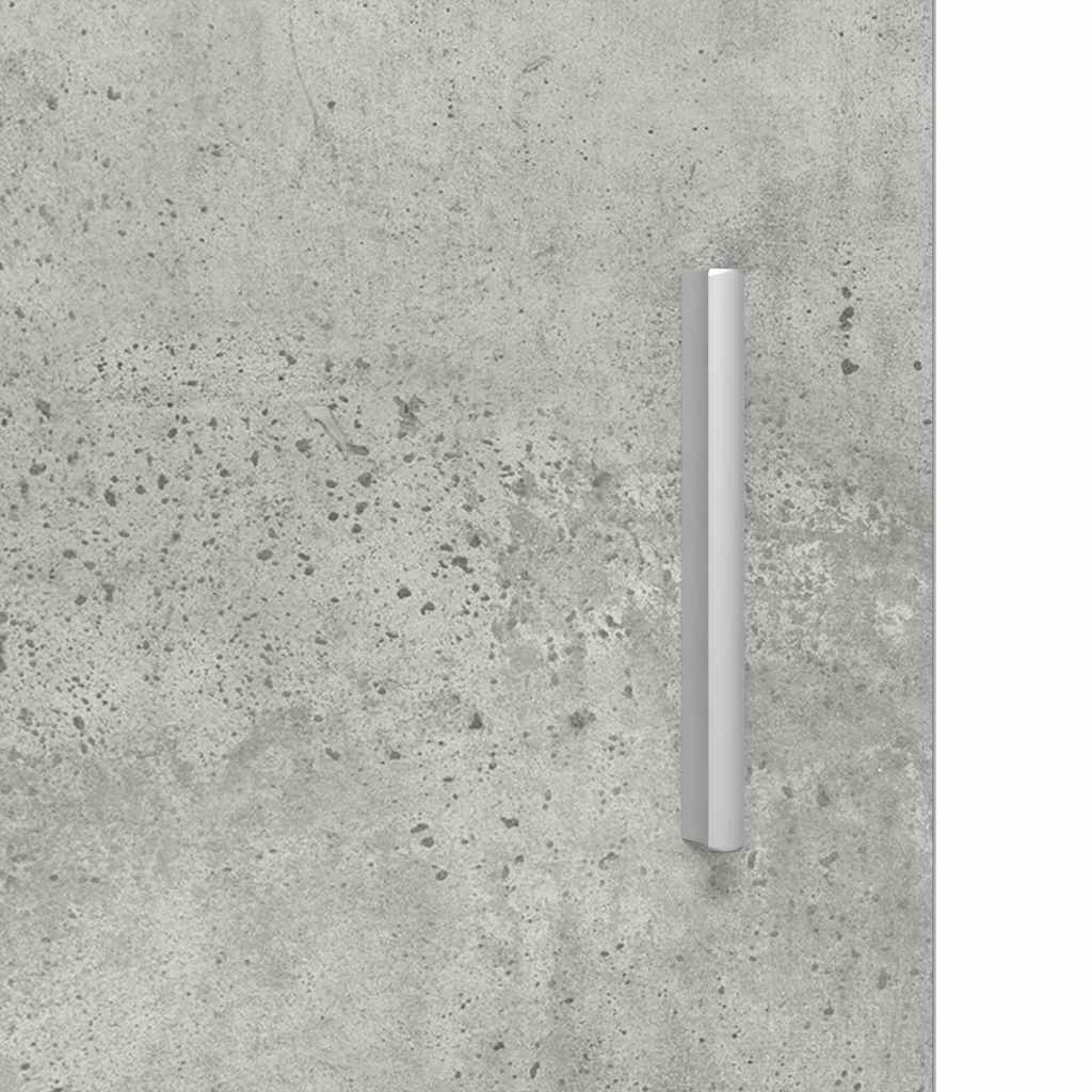 Wooden Cabinet Concrete Grey 50 x 29 x 100 cm Engineered Wood