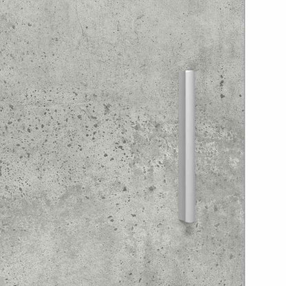 Wooden Cabinet Concrete Grey 50 x 29 x 100 cm Engineered Wood