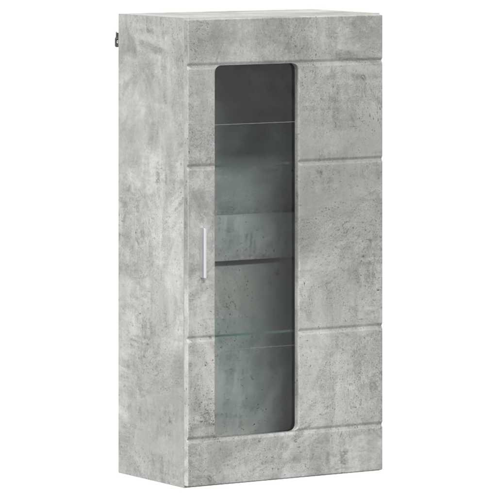 Wooden Cabinet Concrete Grey 50 x 29 x 100 cm Engineered Wood