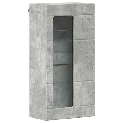 Wooden Cabinet Concrete Grey 50 x 29 x 100 cm Engineered Wood