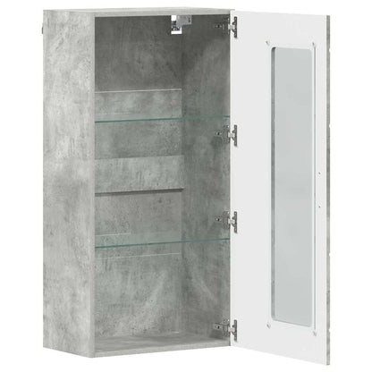 Wooden Cabinet Concrete Grey 50 x 29 x 100 cm Engineered Wood
